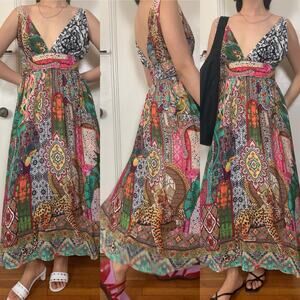 Farm rio tiger pattern maxi dress